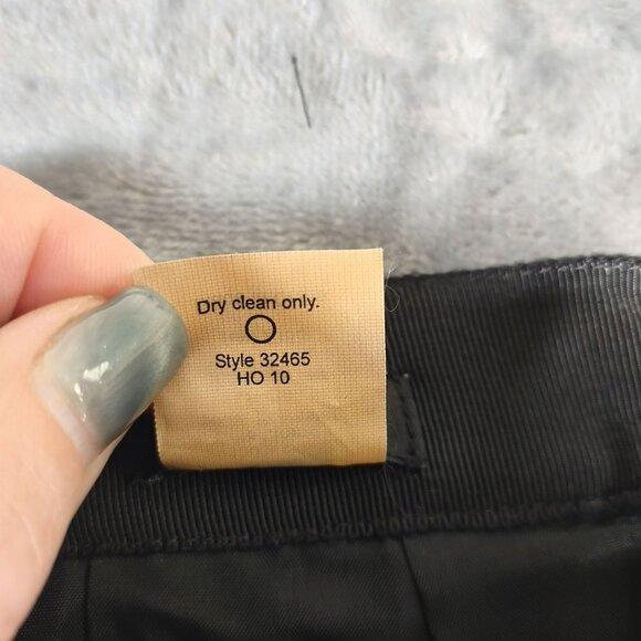 JCrew Womens Black 100% Silk Skirt Size 00 Style 32465 Formal Party Classic Goth - Picture 9 of 10